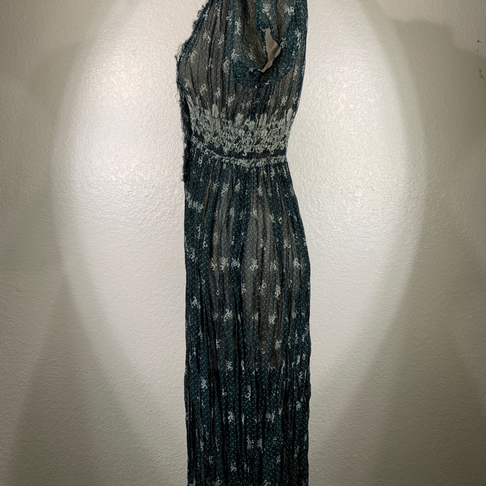 Yellowfield 8 Silk Chiffon Texel Dress in Starry Wine Bottle Size M NWT - Picture 5 of 7